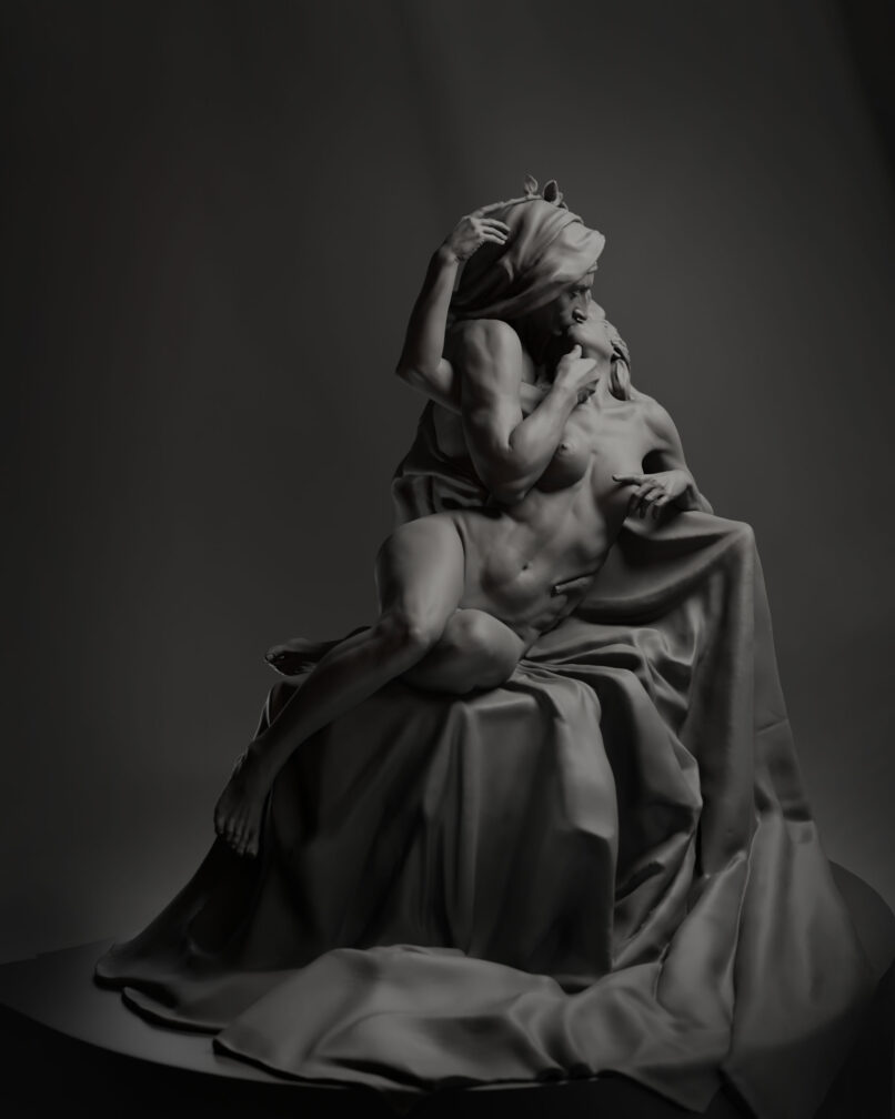 Leila Khalili - Bacio Di Dante (3D Sculpture)