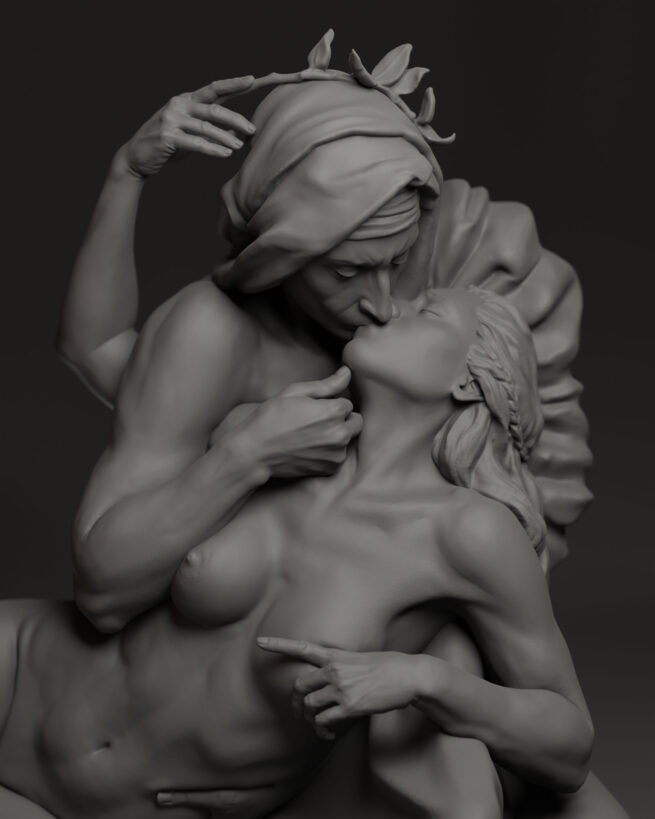 Leila Khalili - Bacio Di Dante (3D Sculpture)