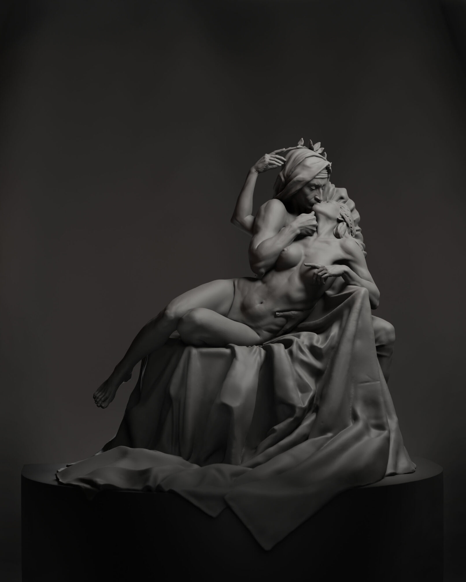 Leila Khalili - Bacio Di Dante (3D Sculpture)