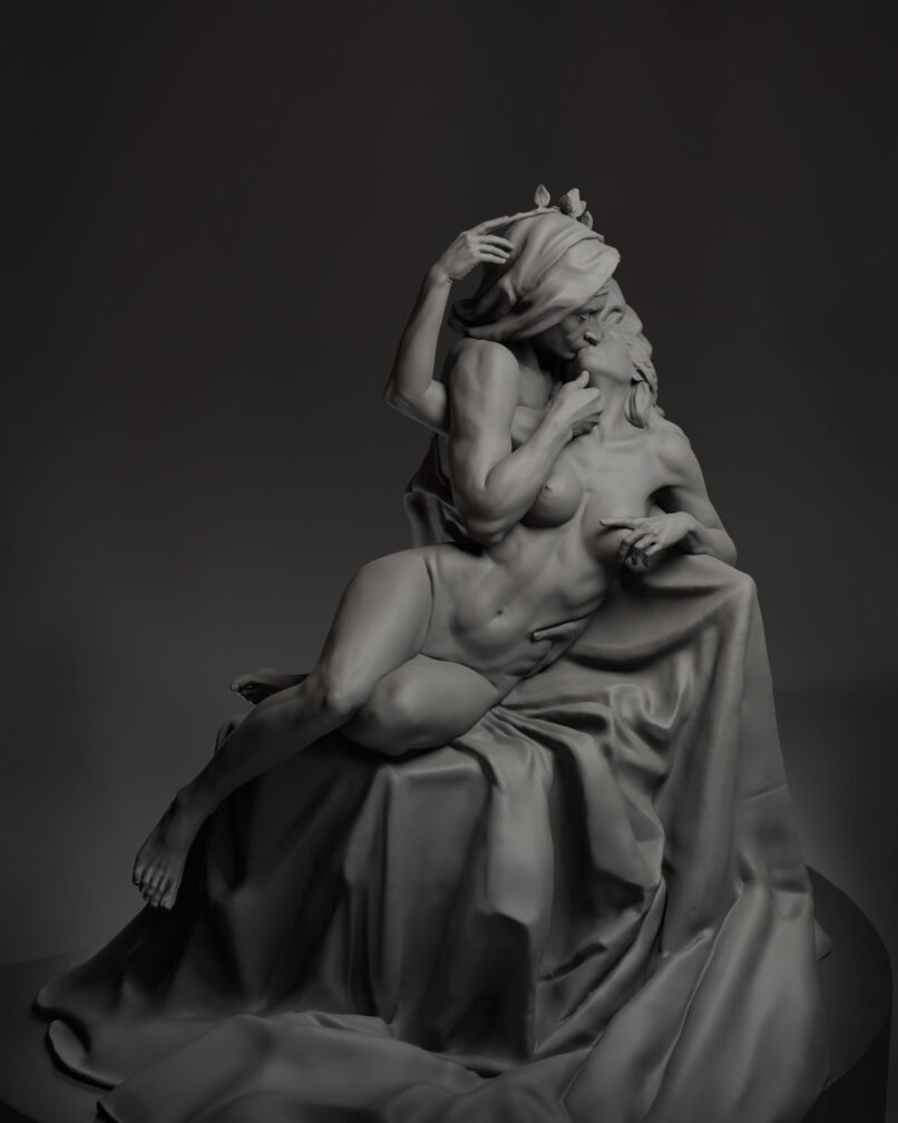 Leila Khalili - Bacio Di Dante (3D Sculpture)