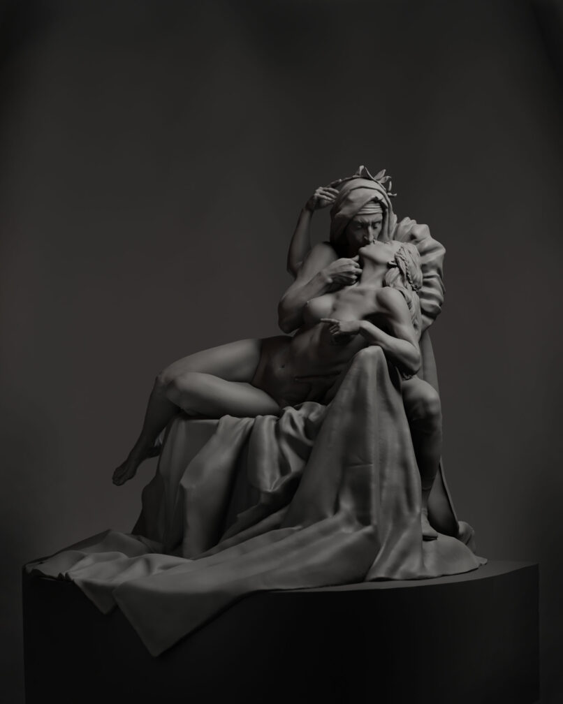 Leila Khalili - Bacio Di Dante (3D Sculpture)