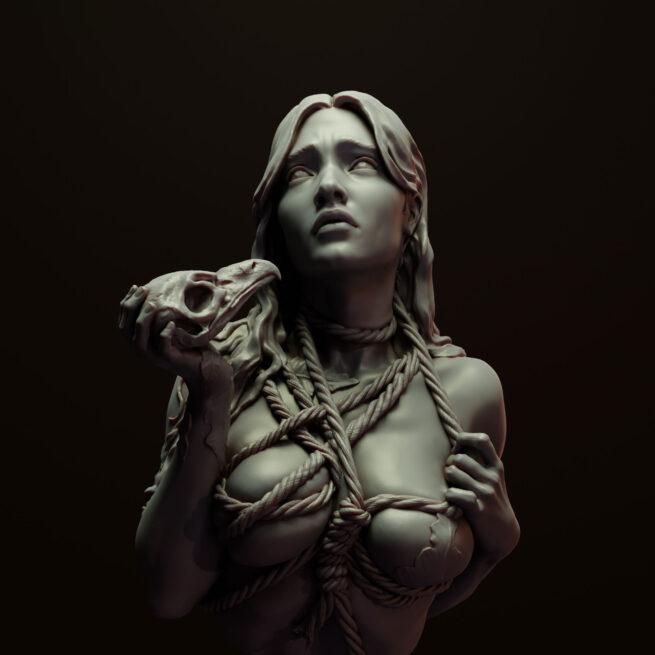 Leila Khalili - Necromante (3D Sculpture)