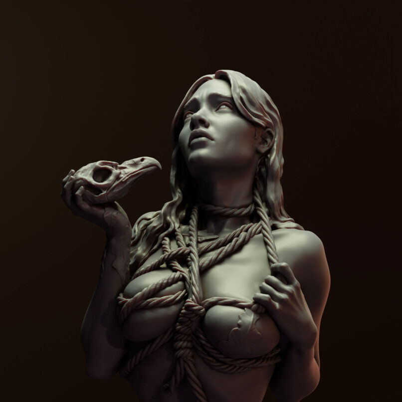 Leila Khalili - Necromante (3D Sculpture)