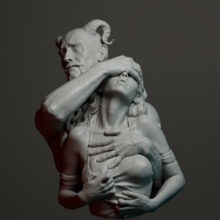 Leila Khalili - B&B bust (3D Sculpture)
